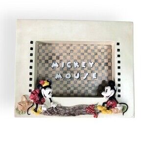 Disney Charpénte Vintage Collectable Mickey & Minnie Mouse Photo Frame